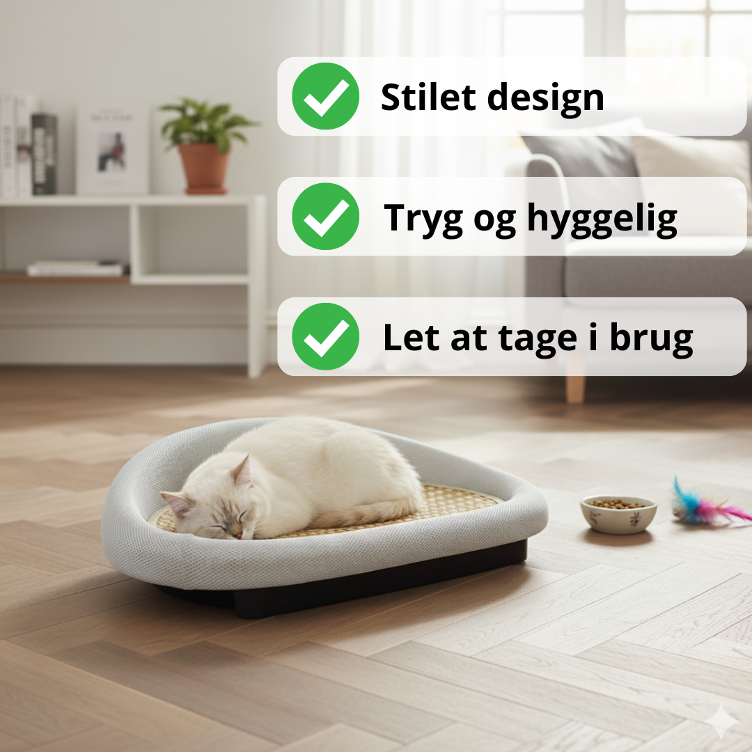 2-i-1 Katte Sofa og Kradsebræt