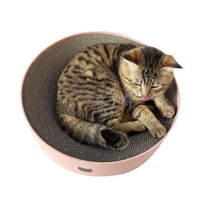 Kattekurv med intregreret kradsepap