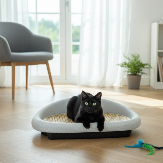 2-i-1 Katte Sofa og Kradsebræt