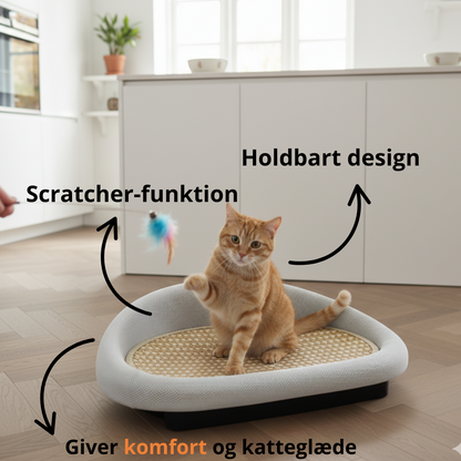 2-i-1 Katte Sofa og Kradsebræt